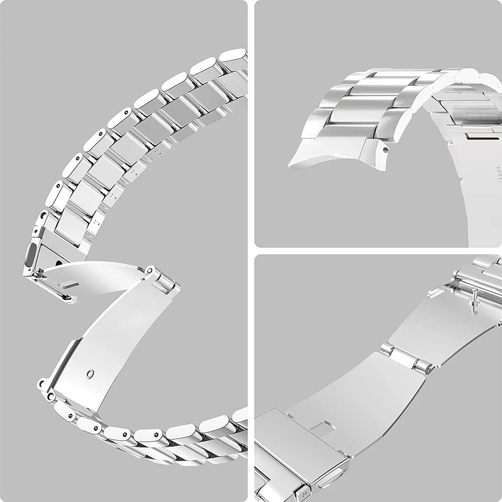 Stainless Steel Strap for Samsung Galaxy Watch4/5/6/7 44mm 40mm Classic 47mm 43mm 46mm 42mm Pro No Gaps Metal Bracelet 20mm Band
