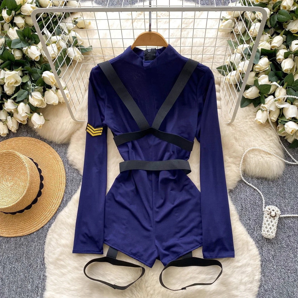 Woman Fashion Comfortable Jumpsuit Women Uniform Sexy Party Hotsweet Outfit Women Cool style Long Sleeve Jumpsuit Set Halloween