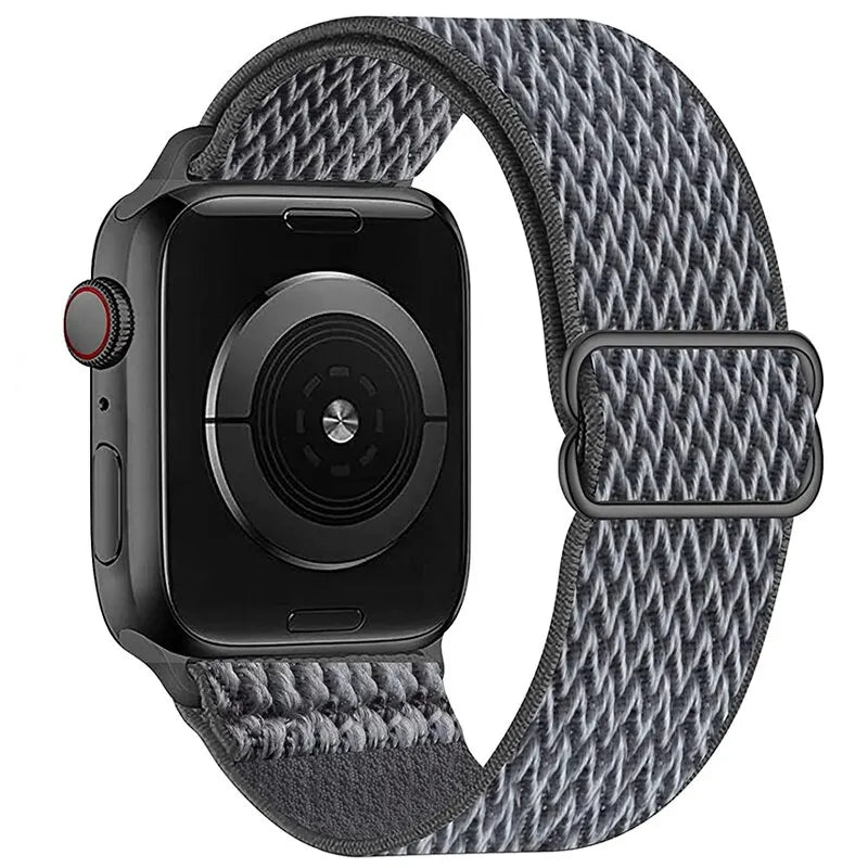 Scrunchie Strap for Apple watch Ultra 49mm band 45mm 44/46mm 41mm Adjustable Nylon Loop bracelet iWatch serie se 6 7 8 9 10 11