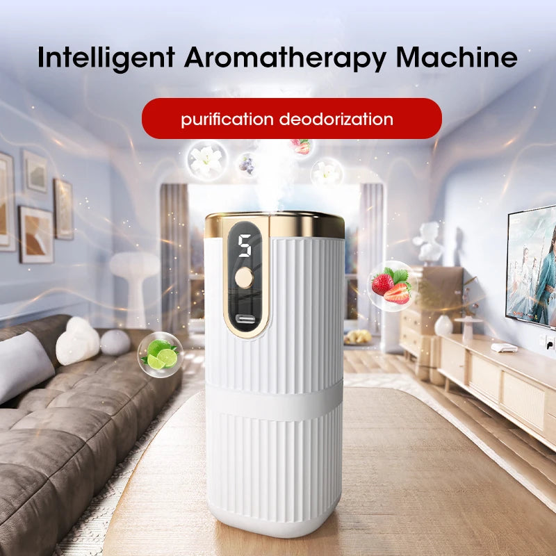 Smart USB Full-automatic 5-gear Plant Essential Oil Diffuser Perfume Humidifier Home Car Deodorization Aromatherapy Machine