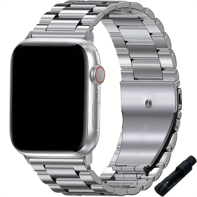Stainless steel Watchband for Apple Watch Strap 49mm 45mm 41mm 44mm 40mm 42mm 46mm Metal Band iWatch 11 10 9 8 7 6 5 SE Ultra 3