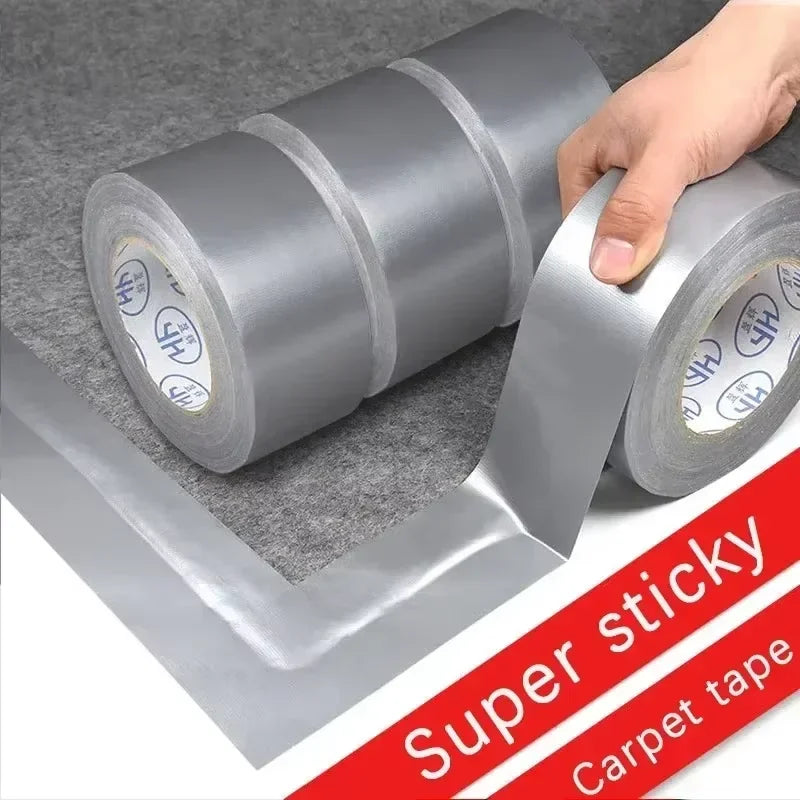 Super Sticky Cloth Duct Tape Waterproof Heavy Duty Industrial Tape for Carpet Edging, Floor Repair, Item Fixing and Bundling Use