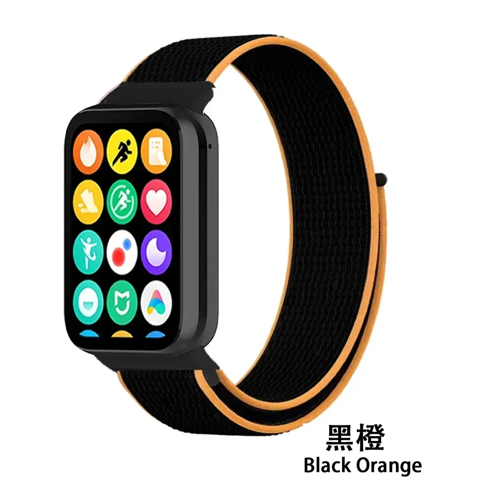 Nylon Strap for Xiaomi Mi Band 9/8 Pro Breathable Replaceable Bracelet Wristband Correa Redmi Watch 4/5/6 Watchband Accessories
