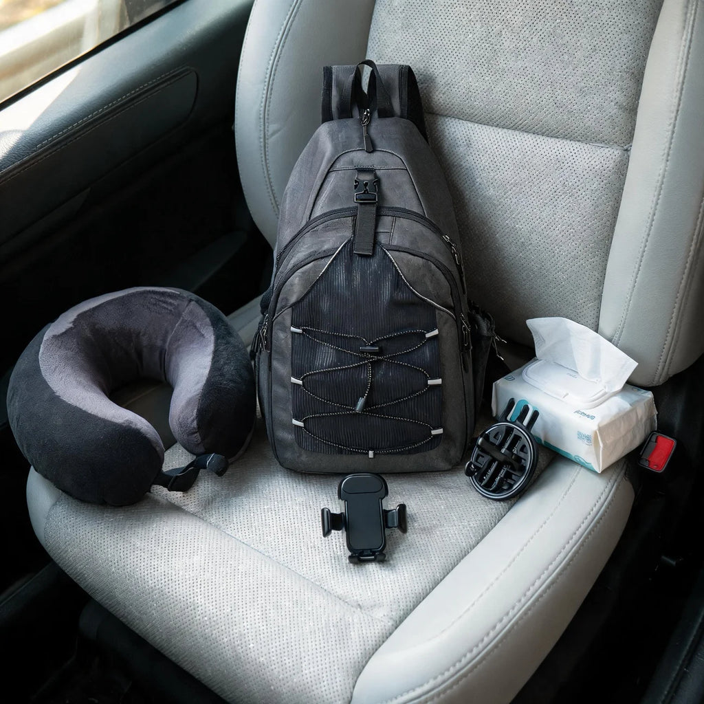 Pickleball Paddle Carrier Backpack, Versatile Cycling Chest Bag for Sports Enthusiasts and Travelers