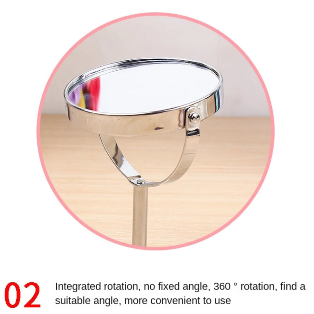 3 Inches Desktop Makeup Mirror Tabletop Mirror Double Sided Rotating Vanity Mirror For Makeup Mirrors Desktop Mirror