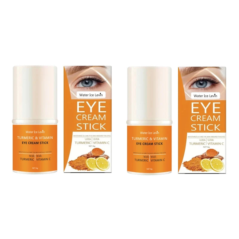 Turmeric vitamin c eye cream stick nourish skin, improve fine lines, relieve eye bags and dark circles, brighten eye skin