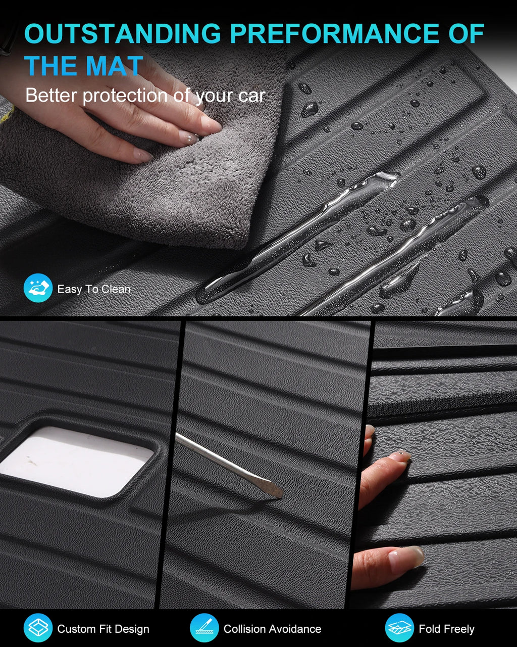 For Tesla Model 3/ Y TPE Trunk Mat Juniper Highland 2020 2021 2022 2023 2024 2025 Custom Cargo Mat Liner Seat Back Protector