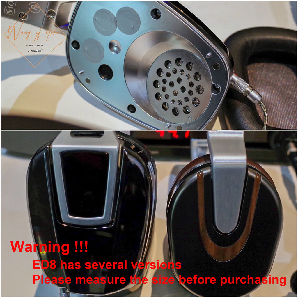 Sheepskin Ear Pads Foam Cushion For ULTRASONE ED 8 Palladium Ruthenium Edition 8 x  Headphone Real Leather Part
