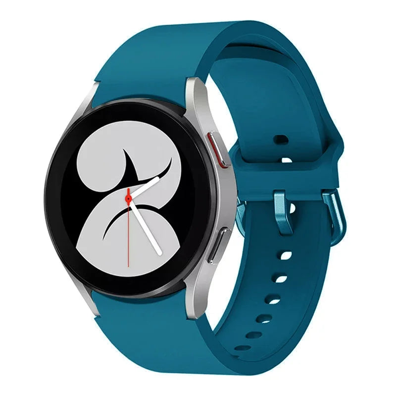 No Gap Silicone Strap For Samsung Galaxy Watch 6/4 Classic 47mm/43mm 5 Pro 45mm Bracelet Band For Galaxy Watch 7/6/5/4 40mm 42mm