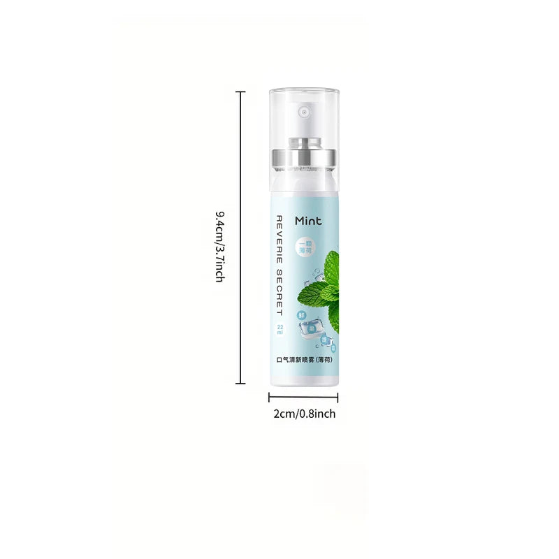Convenient Breath Refreshing Spray, Various Fruit Flavors, Alcohol Free, Breath Care, Suitable for Dating and After Dinner