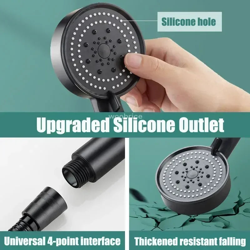 Adjustable High Pressure Shower Head Sunflower Shower Knobs Polishing for Showerhead Rainfall Faucet Tap Bathroom Bath Home