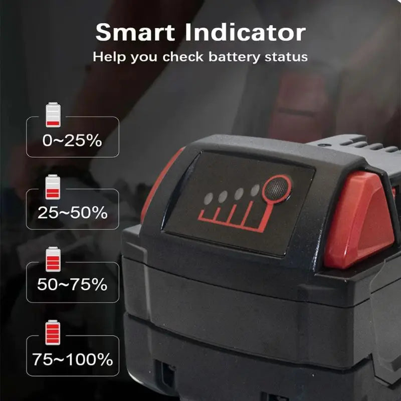 6.0Ah/9.0Ah/12.0Ah For Milwaukee M18 18V Replacement For Milwaukee M18B5 XC Li-ion battery 48-11-1815 2604-20 48-11-1850 charger