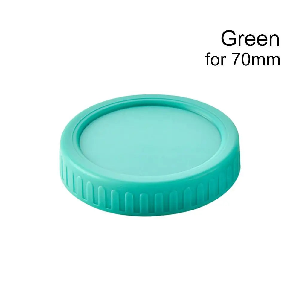 70/86mm Mason Jar Lids Leak Proof Seal Silicone O Plastic Screw Lid Universal Storage Cover For Wide Mouth Mug Cannings