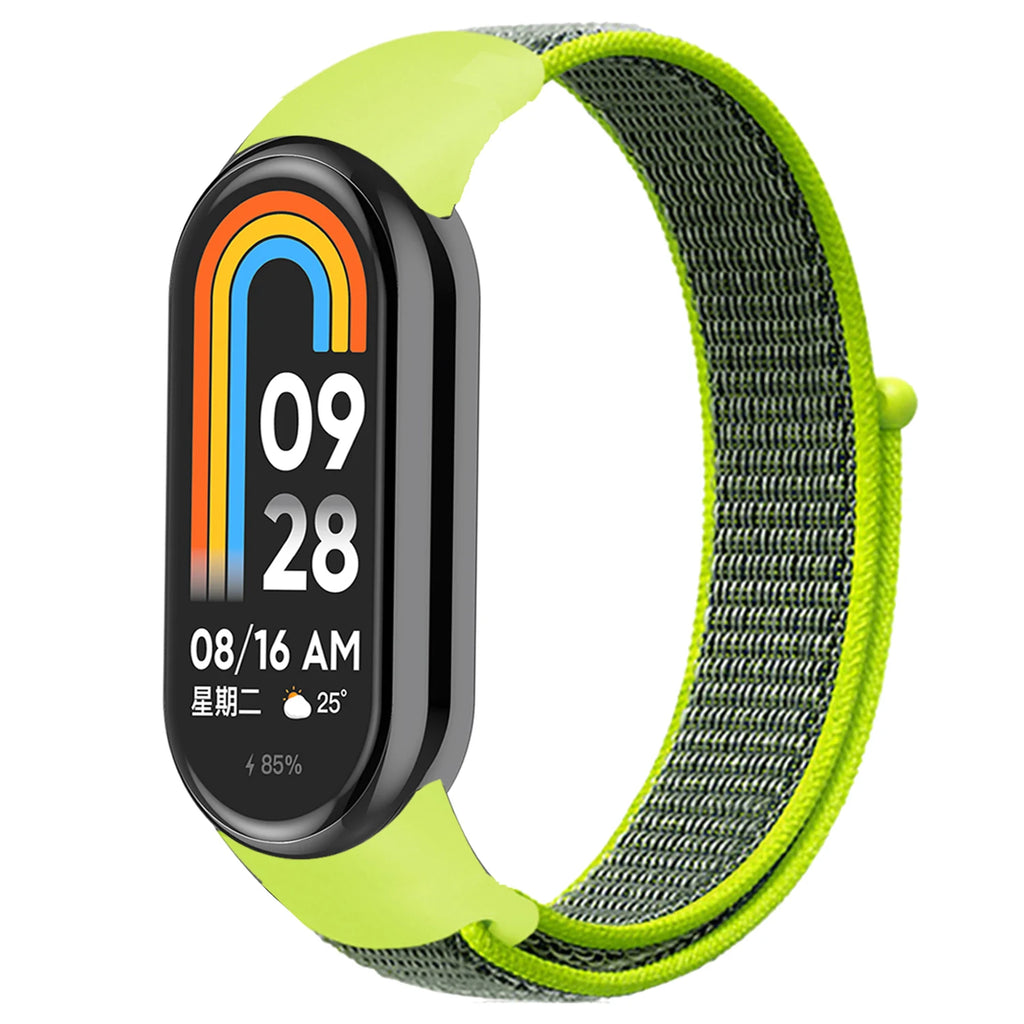 Nylon Loop for xiaomi Mi Band 10 9 8 Straps SmartWatch Wristband Correa Replacement Sport Pulsera for Miband 7 6 5 4 3 Bracelet