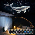 Ocean USB Projector Night Light, 8 Replaceable Lamp Sheets for Ambient Light, Home Bedroom Ceiling Projector Light