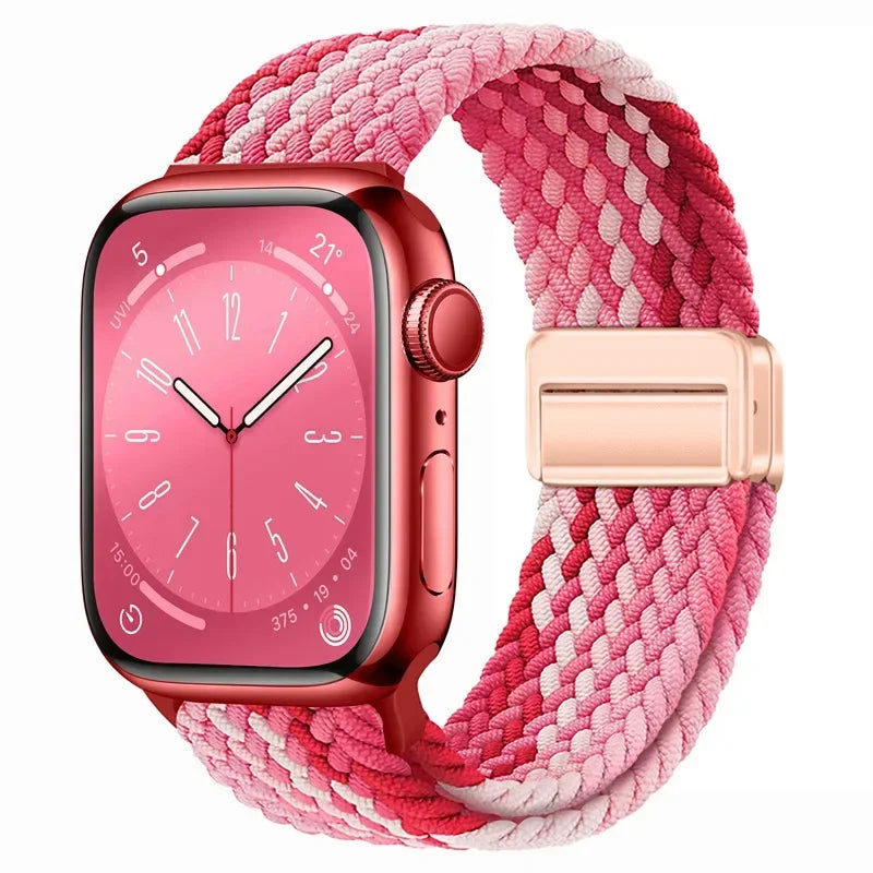 Nylon strap For Apple watch 11 10 42mm 46mm 9 8 7 45mm 41mm Ultra 3/2/1 49mm Magnetic wristband For iWatch 6 5 4 3 SE 44mm 40mm