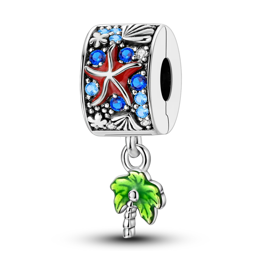 Silver Clasp 925 Sterling Silver CZ Pave Clip Charms Daisy Beads Stopper Safety Chain Fit Original Bangle Bracelet Jewelry Clips