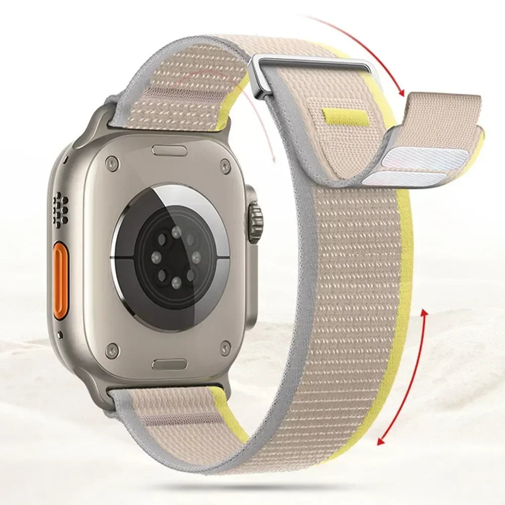Trail Loop Strap For Apple Watch Ultra 3/2 49mm Series 11 10 9 8 7 46mm 45mm 41mm 42mm Sports Nylon Wristband iWatch 6 5 SE 44mm