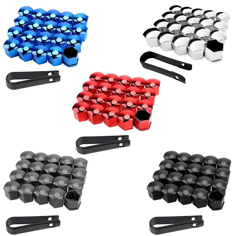17/21/19mm 20PCS Car Wheel Nut Caps Protection Covers Caps Anti-Rust Auto Hub Screw Cover Car Tyre Nut Bolt Exterior Decoration