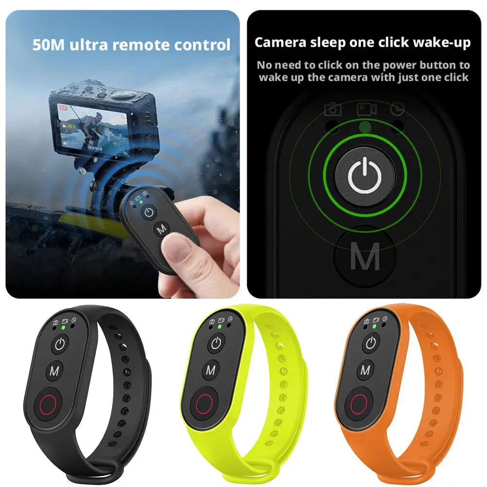 Action Cameras Bluetooth Wristband Remote Control For DJI Action 6/5/4/3/Insta360,Photography Shutter Release Button Controller