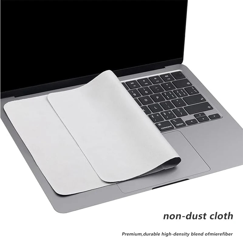 Microfiber Dustproof Laptop Screen Cleaning Cloth for MacBook Pro 13/15/16 Protective Notebook Palm Keyboard Blanket Cover