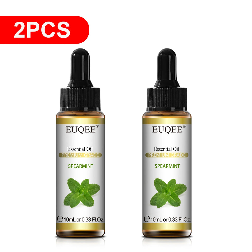 EUQEE 10ml Oregano Vetiver Essential Oil For Humidifier Candle Making Myrrh Ginger Helichrysum Lemon  Rose Eucalyptus Aroma Oils