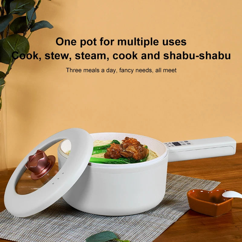 URINGO 1.6/2L Electric Hot Pot Five-speed Adjustable Multi-function Electric Cooker Non Stick Pan Frying Household Dormitory