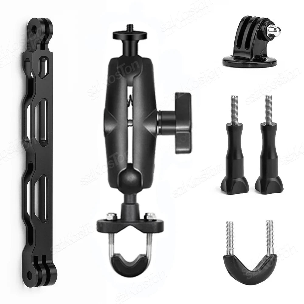 Bicycle Motorcycle Panoramic Selfie Stick Monopod Mount Handlebar Bracket For Insta360 X3 X4 X5 GoPro 13 12 11 10 DJI Accessory
