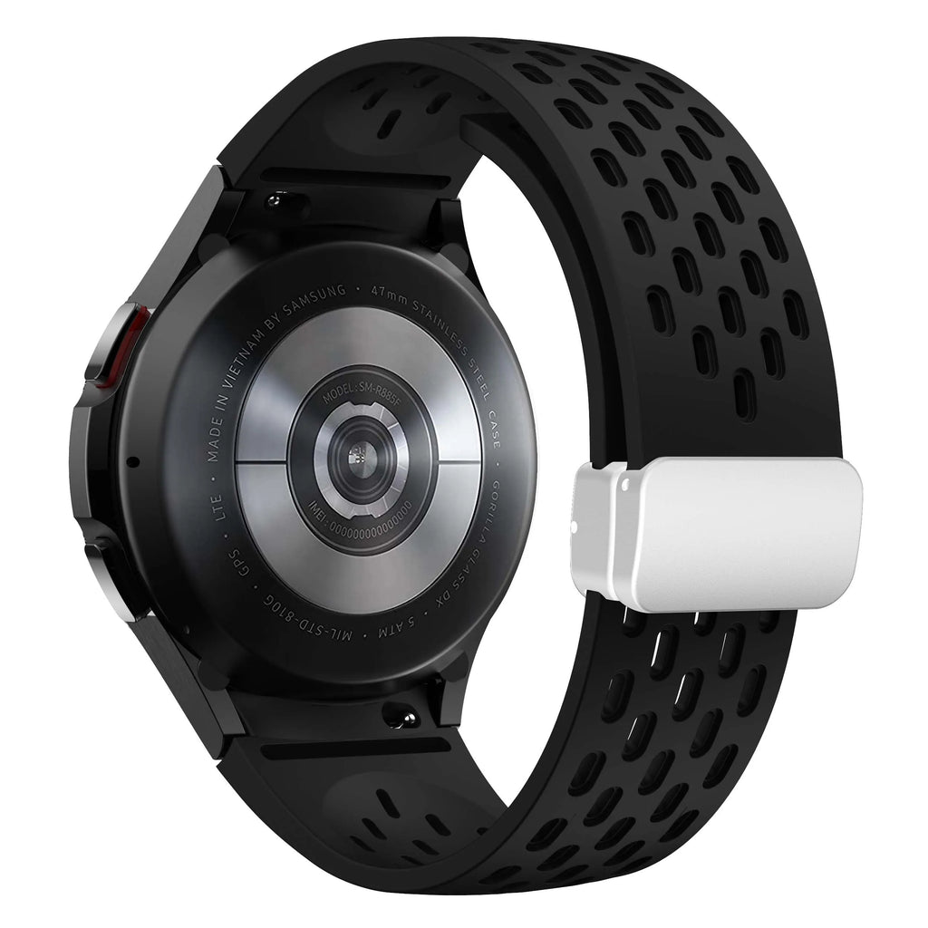 Silicone Strap for Samsung Galaxy Watch 7 6 5 4 40mm 44mm 5Pro 45mm Magnetic Buckle Band 6 Classic 43mm 47mm No Gaps Bracelet