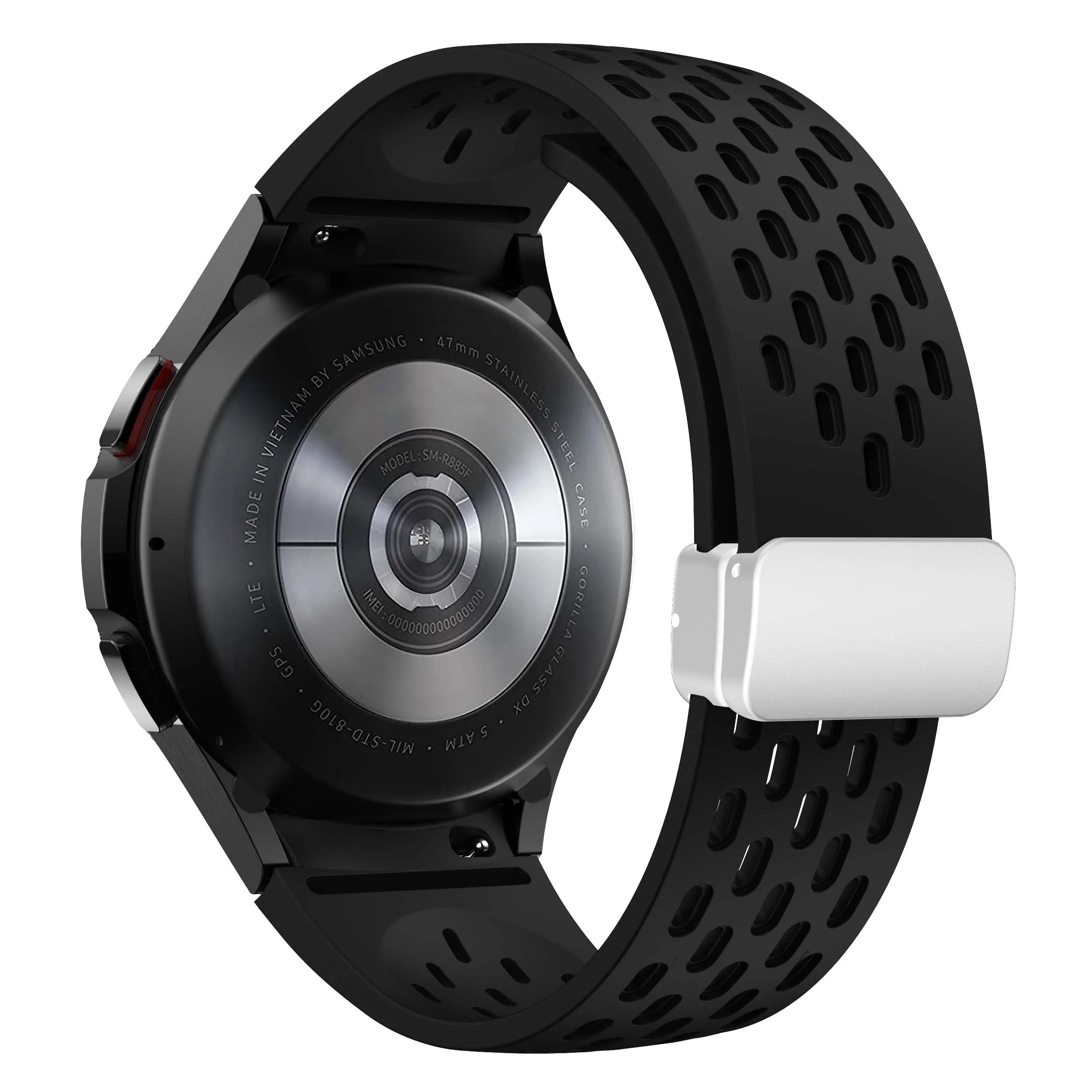 Silicone Strap for Samsung Galaxy Watch 7 6 5 4 40mm 44mm 5Pro 45mm Magnetic Buckle Band 6 Classic 43mm 47mm No Gaps Bracelet