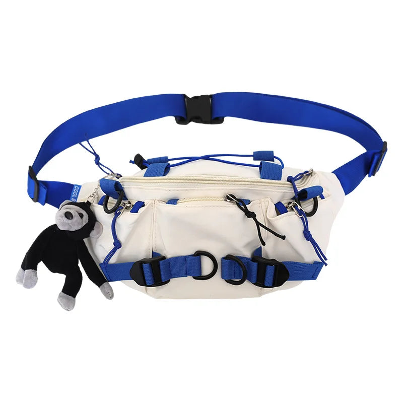 2024 Techwear Style Punk Hip Hop Single Shoulder Crossbody Bag Men Women Street Vintage Chest Bag Casual Sport Fanny Pack