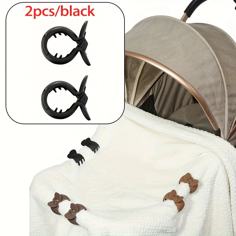 2pcs Baby Stroller Clamp Alligator Clip Pram Peg Portable Stroller Hook Baby Car Seat Clips Toddler Baby Stroller Accessories