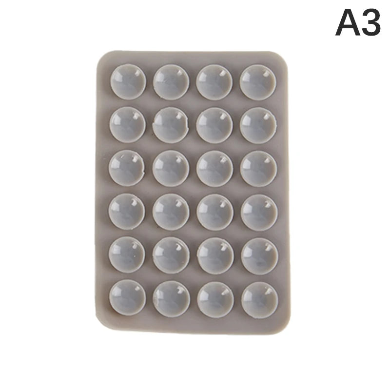 Single Side Silicone Suction Pad For Phone Sticky Gel Mat Anti-Slip Gripper Pad Universal Fixate Adhesive Reusable Holder