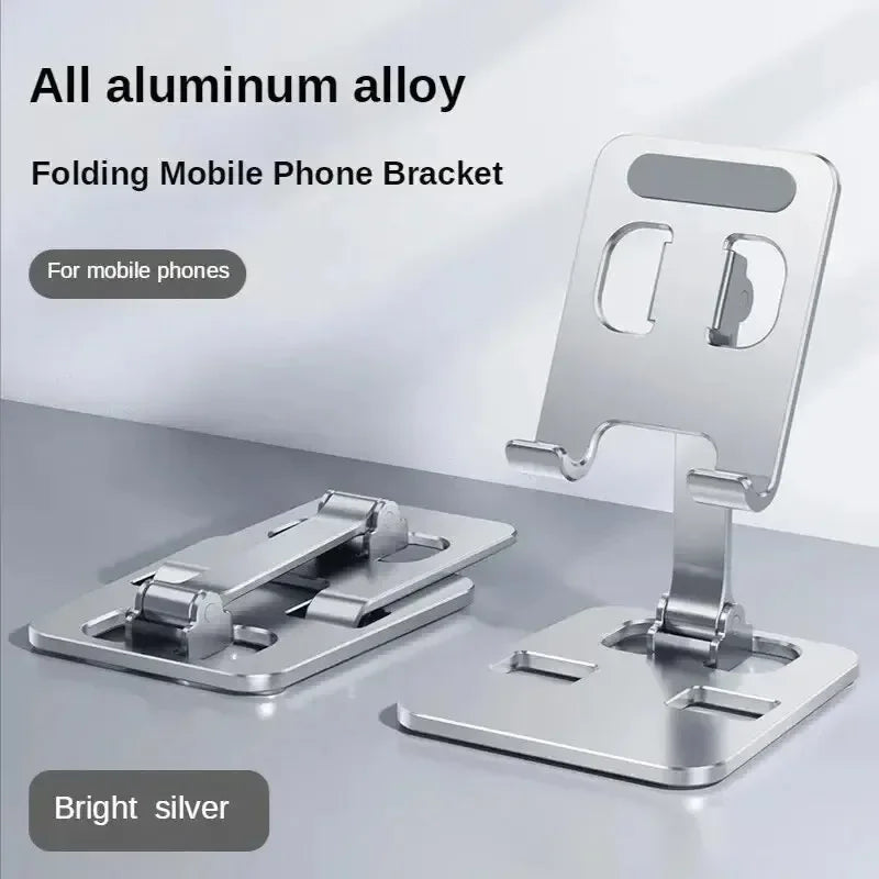 Universal Aluminum Alloy Tablet Stands Holder Flexible for iPad Adjustable Folding Lazy Desktop Live Mobile Phone Stand Mount