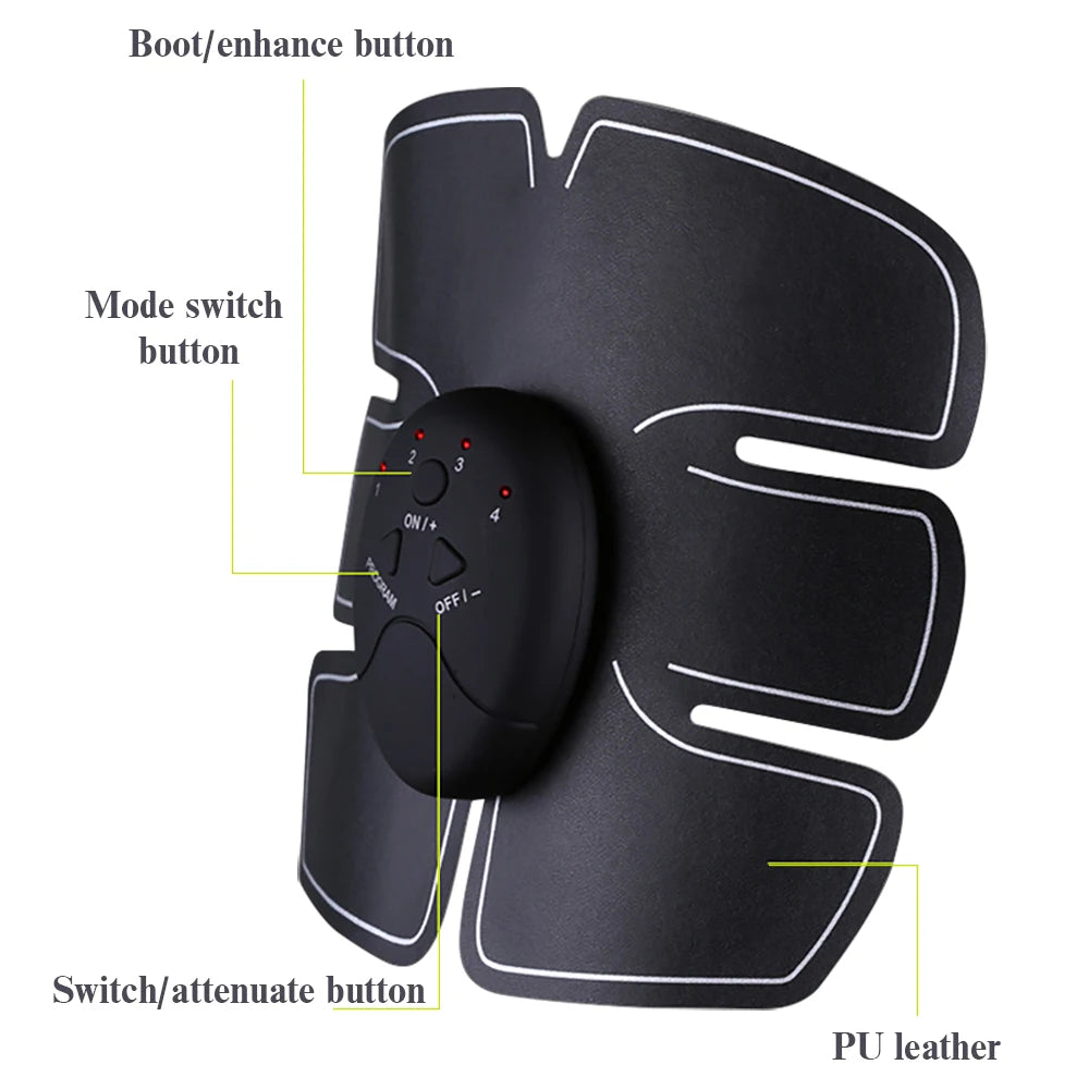 Electric Wireless EMS Muscle Stimulator Buttocks Hip Trainer Abdominal ABS Exercise Fitness Body Slimming Massager Stickers