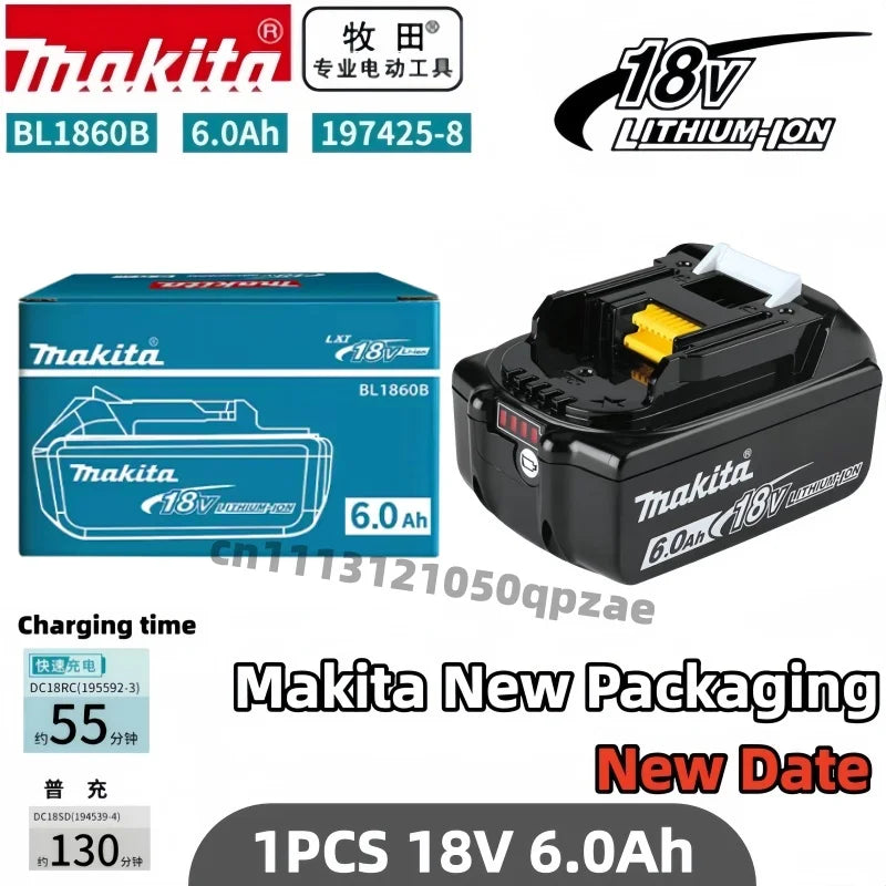 Genuine Makita 18V Battery,For Makita BL1830B BL1850B BL1850 BL1840 BL1860 BL1815 Replacement Lithium 18v Battery