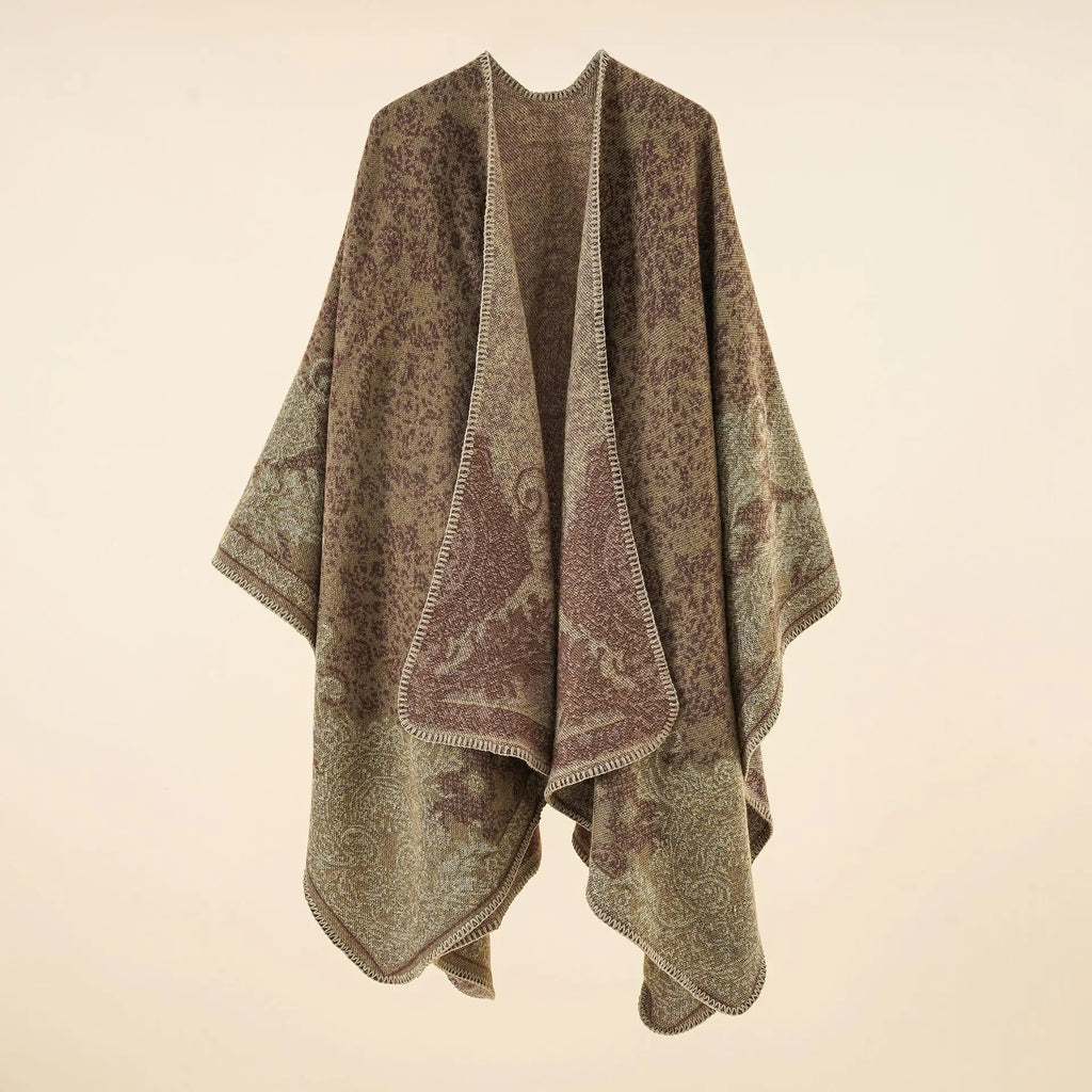 Cashmere Winter Warm Ponchos And Capes For Women Foulard Femme Shawls and Wraps Floral Pashmina Female Bufanda Mujer