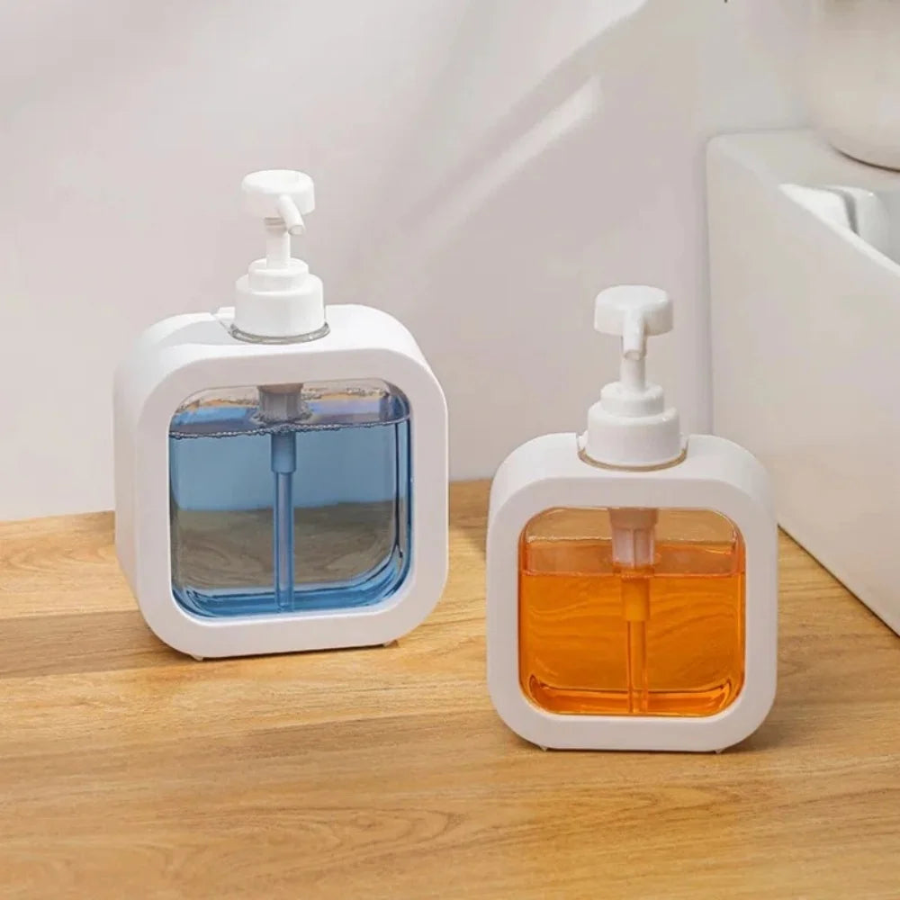 300/500ml Visible Hand Sanitizer Dispenser Lockable Press Leakage Free Kitchen Dispenser Minimalist Design Lotion Split Bottle