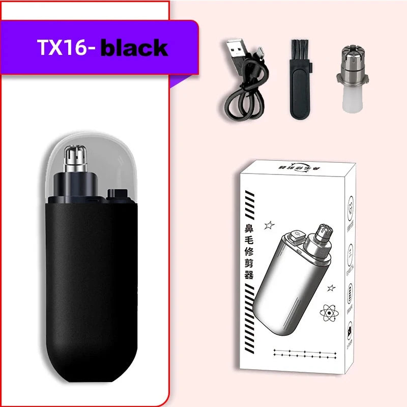 Rechargeable Nose Hair Trimmer and Facial Hair Remover for Men Nose Hair Shaver for Nasal Clearance - Portable Grooming Tool For