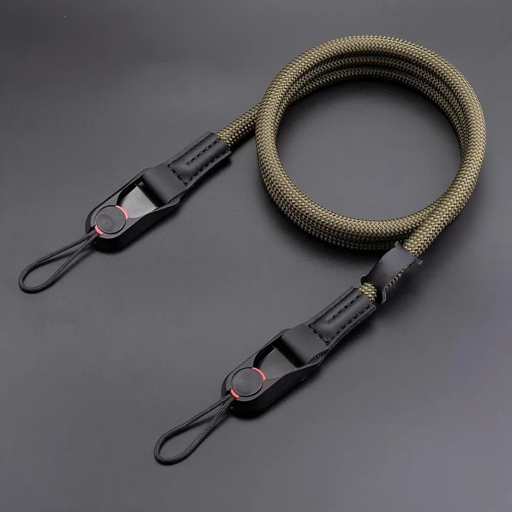 Quick Release Round Rope Camera Strap Fast Detachable Shoulder Strap DSLR Mirrorless Camera Adjustable Camera Neck Strap