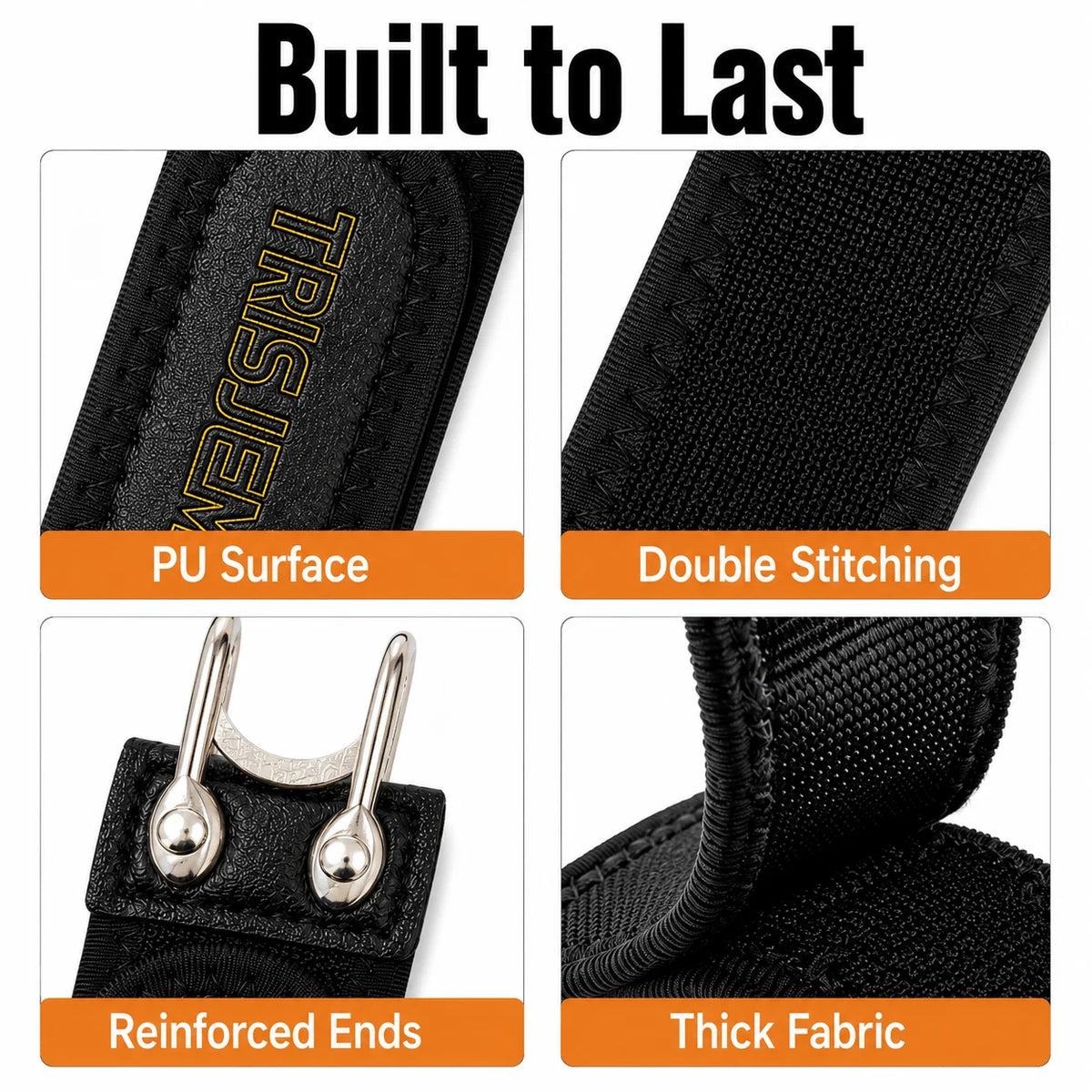 TRISJEM Brand Top Qualiy Men Elastic Waist Belt No Buckle Adjustable Stretch Nylon Hook & Loop Belt with Strong Metal Hooks