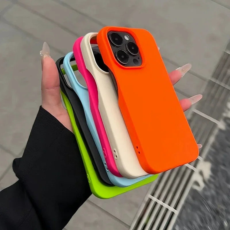 Fashion Soft Candy Liquid Silicone Phone Case For iPhone 18 17 16 11 12 13 14 15 Pro Max Plus Shockproof Bumper Back Cases Cover