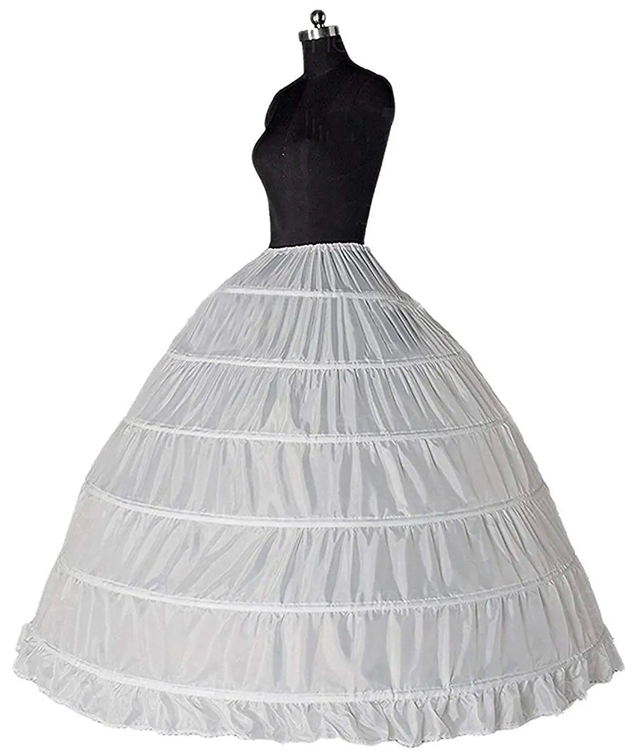 Babyonlinedress 6 Hoops Crinoline Ball Gown Wedding Petticoat Fluffy Underskirt Mariage Half Slips Wedding Accessories