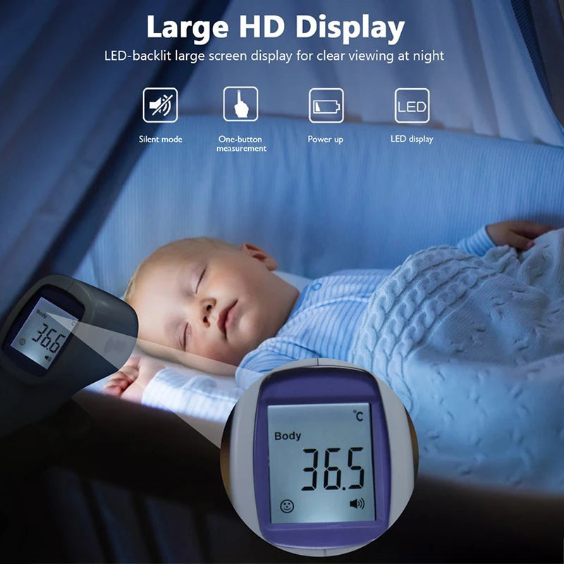 Medical Temperature Infrared Thermometer Forehead Digital Non-contact Thermomete LED Display Fever Measure Tool For Baby Adult