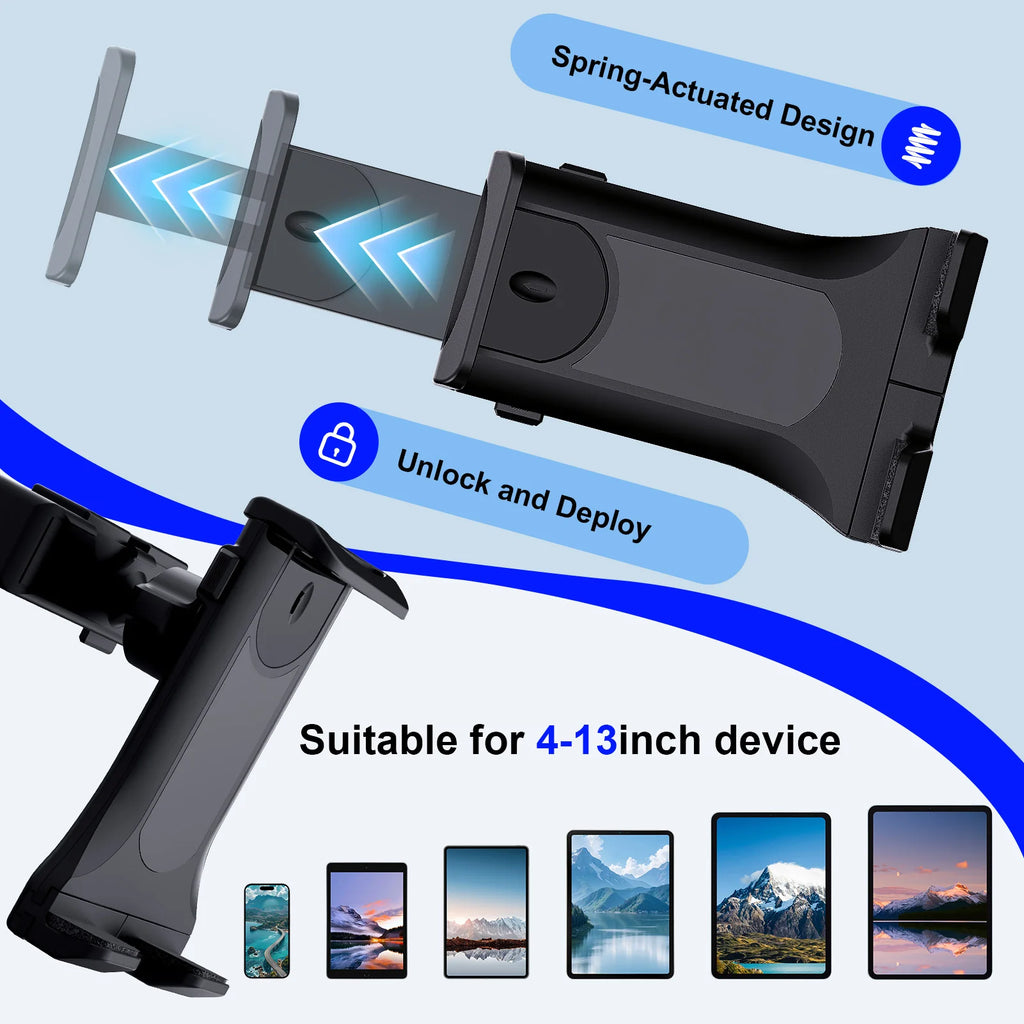 Universal Car Tablet Holder Suction Cup Stand for iPhone Samsung iPad Pro Air4-13'' Galaxy Tab Dashboard Cellphone Bracket Mount