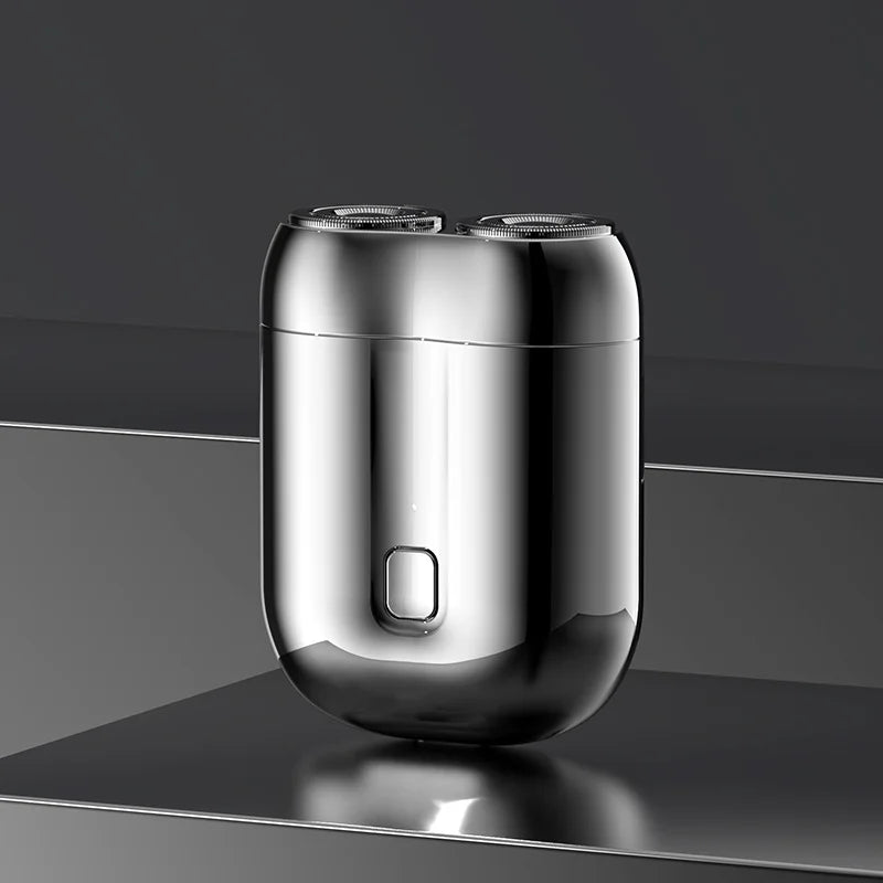 New Double-headed Mini Magnetic Shaver Type-c Charging Silent Washable Electric Shaver Portable Men Women Electric Razor