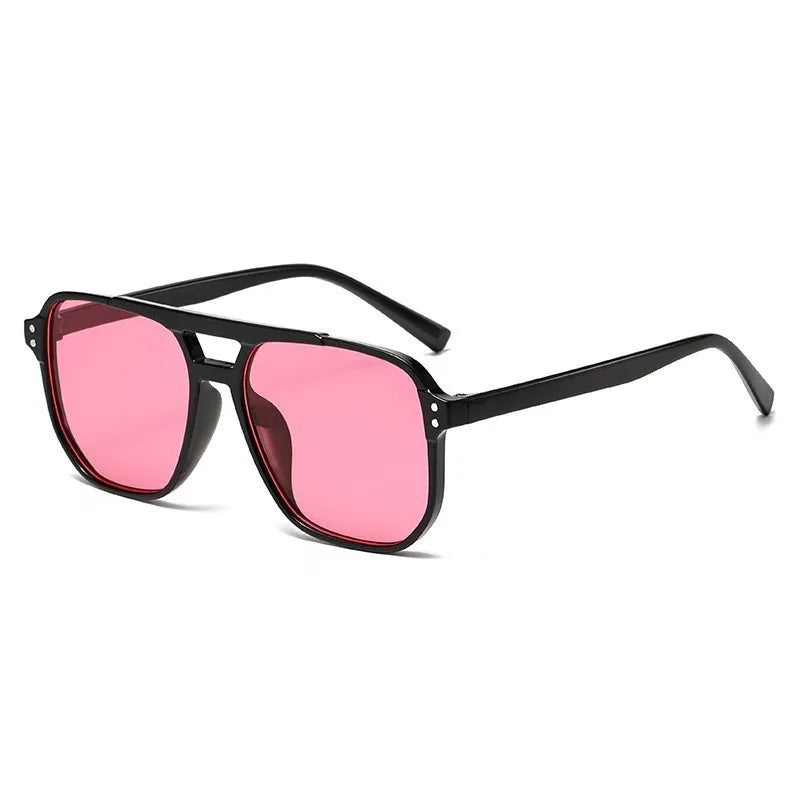 2026 New Trendy Women Sunglasses UV400 Sunshades Anti-Ultraviolet Unisex Eyeglasses Elegant Double Beam Pilot Lense8618