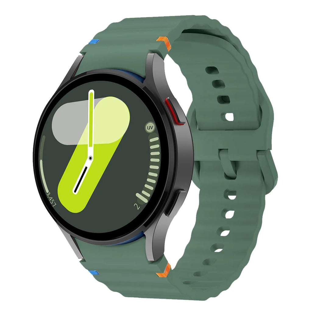 Original Silicone Band for Samsung Galaxy Watch 7 6 5 4 44mm 40mm 5Pro 45mm Bracelet for Galaxy Watch 4 6Classic 43mm 47mm Strap