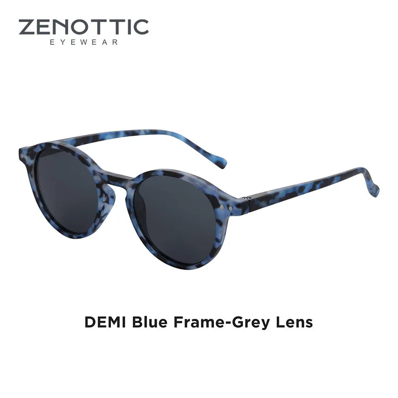 ZENOTTIC Retro Polarized Sunglasses 2026 2025 Men Women Vintage Small Round Frame Sun Glasses Polarized Lens UV400 Goggles Shade