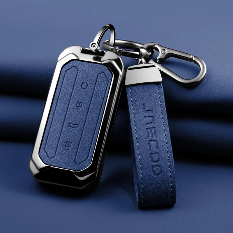 Zinc Alloy Car Key Protective Cover, Suitable for Chery Jaecoo J5 J7 5 7 2025 2026 Keychain and Keyring Car Interior Accessories